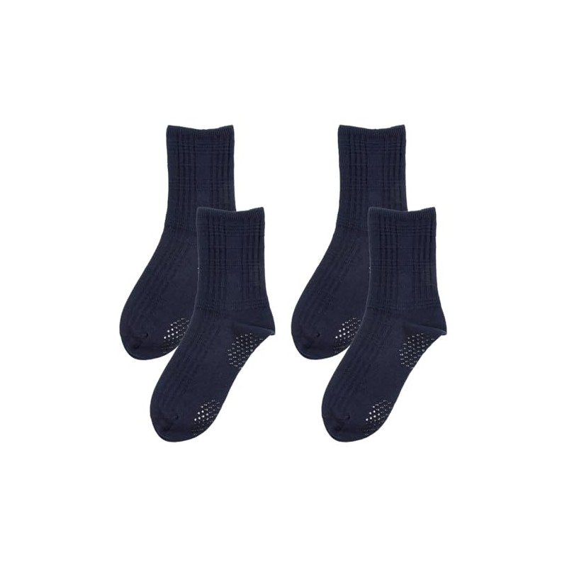 Fukusuke 37789WQ Men's Socks, Checkered Pattern, Crew Length, 2 Pairs
