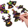 DIYASY Christmas Scratch Art Paper,96Pcs Crafts Kits Magic Rainbow Scratch