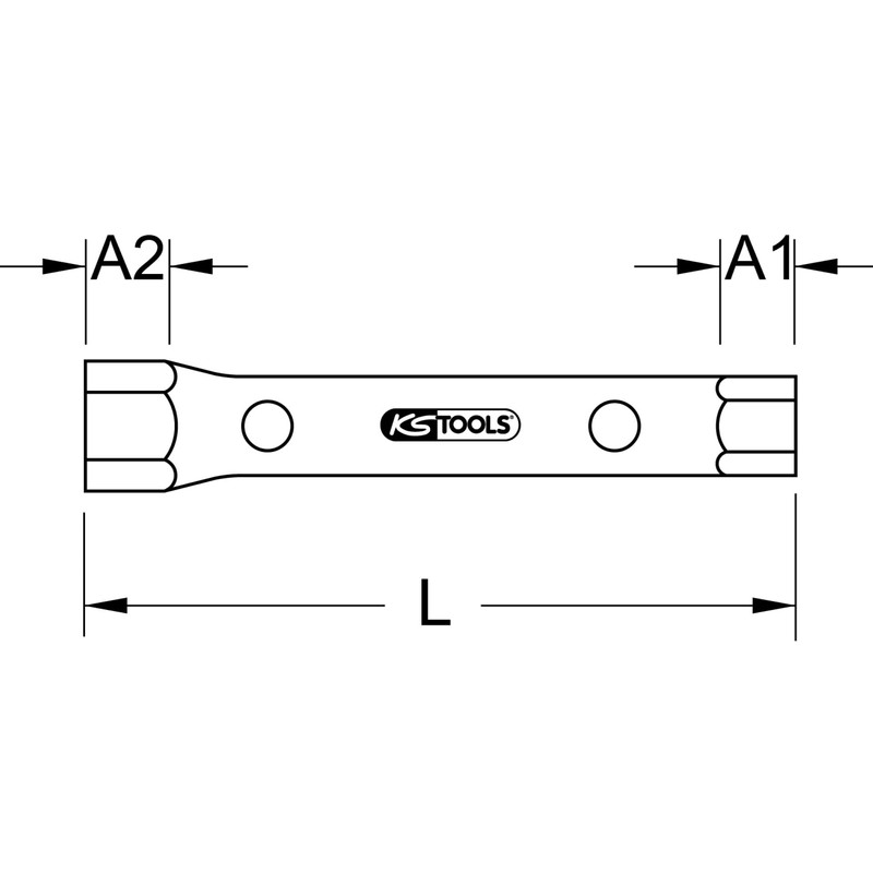 KS Tools 518.0884 36 x 41 Classic Hex Box Spanner