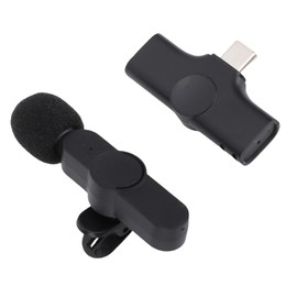 Depisuta Wireless Lavalier Microphone, Noise Reduction Lapel Mic with 2.4GHz Transmission, Music, Ducking Function for Video Recording, Live Streaming, Vlog, Interview, YouTube​