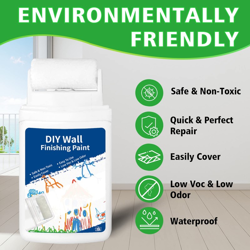 Wall Mending Agent,Roll on Spackle Wall Repair Tool,Portable Drywall Repair