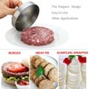 Adjustable Burger Press,Stainless Steel Hamburger Press Patty Maker,Solid Burger Maker