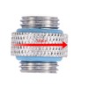 Aramox 2Pcs Fitting Adapter,G 1/4in Thread Male to Male Fitting