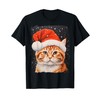 Pop Art Orange Ginger Cat Christmas Men Women Kids T-Shirt