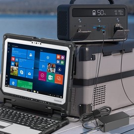 for Panasonic Toughbook Car Charger, KFD 12V-24V DC Adapter CF-AA5713AM for Panasonic Toughbook CF-19 CF-52 CF-53 CF-54 CF-18 CF-29 CF-30 CF-31 CF-33 CF-50 CF-51 CF-73 CF-74 CF-F9 Power Supply Cord