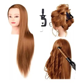 Cabeza De Entrenamiento De Maniquí De Peluquería 24 Pulgadas