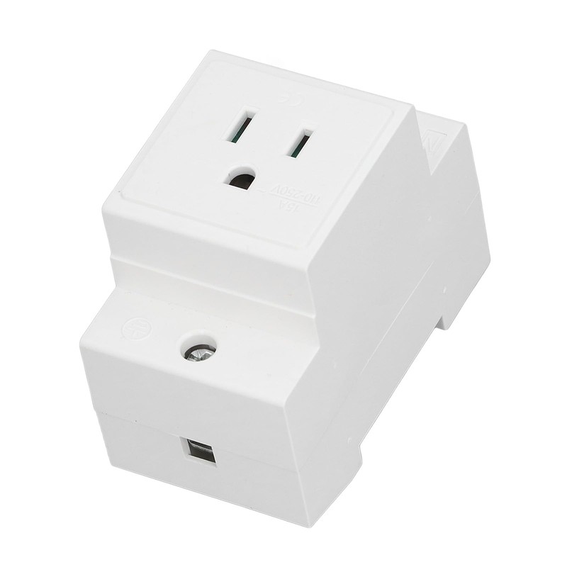 DIN Rail Socket, DIN Rail Mount Modular Power Socket Single