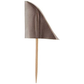 Beistle 50 Piece Shark Fin Food Picks Under The Sea Party Supplies Cupcake Toppers Luau Theme Decorations, 2.5", Gray