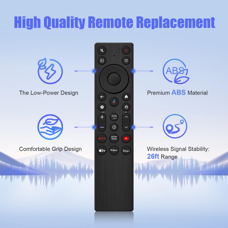 New Voice Remote Replacement for TCL TV Remote - Compatible