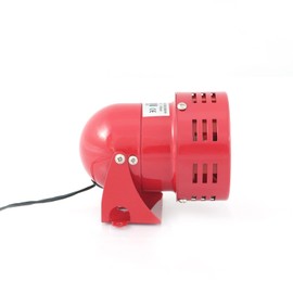 Mesan Brand Mini Type Motor Siren Metal Body Loud Sounder Alarm Surface and Wall Mounting 115 Decibel Different Voltage Options Industrial and General Purpose (12VDC)