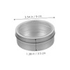 Ciieeo 4pcs Magnetic Spice Jars: 9cm/3.54" Diameter Stainless Steel Grains