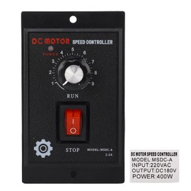 DC Motor Speed Controller, Forward Reverse Speed Controller for Electric Motors, Input 220 V AC, Output 180 V DC (400 W)