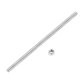 uxcell 3/8"-16 Fully All Threaded Rod, 1 Pcs 304 Stainless Steel Long Threaded Screw 9.8" Length Right Hand Threads for Furniture Mounting Assembly Fastening