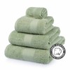 HOMESCAPES Sage Green Turkish Cotton Bath Sheet Super Soft Thick
