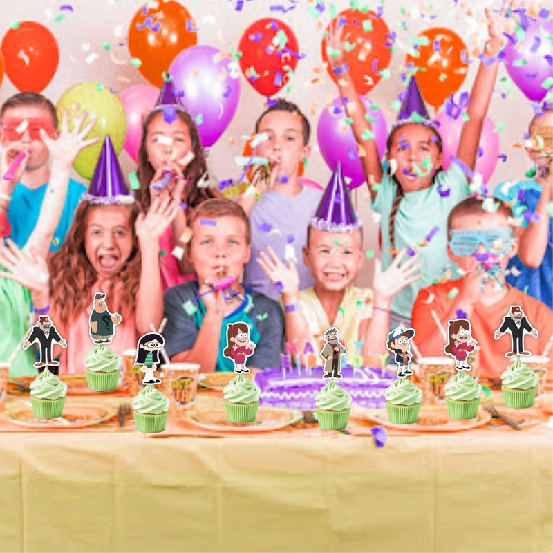 Gravity Faall Cupcake Topper - Birthday Decorations.