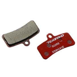 Q10RS Brake Pads - 4 Piston Resin - Pair - Red (BA4052)