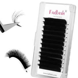 Easy Fan Lash Extension 3D Effect Fluffy Rapid Volume Three Layers Easy Fan 2D~10D Eyelash Extensions Automatic Blooming Easy Fan Lashes D Curl 0.05 9-13mm Mixed Tray