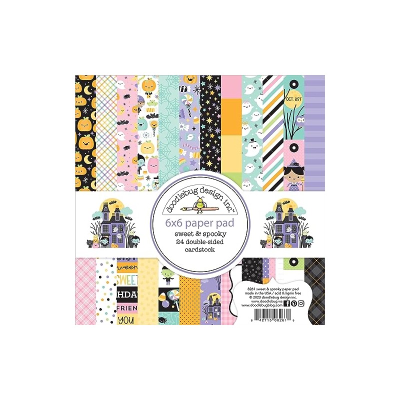 Doodlebug Double-Sided Paper Pad 6"X6" 24/Pkg-Sweet & Spooky