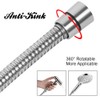 OSDUE Shower Hose, 2m Stainless Steel Universal Shower Pipe Anti-Kink,