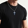 To My Son Necklace From Dad Silver Cross Necklace for
