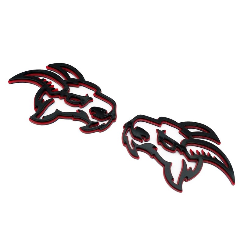 Pack of 2 Angry Goat Car Truck Emblem Right Left