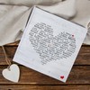 Logbuch-Verlag Guest Book Black White Red with Heart Notebook Diary