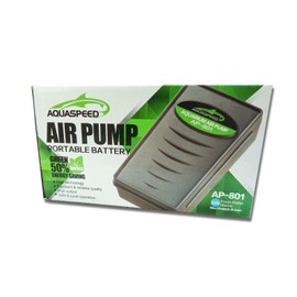 Portable Fish Aquarium Battery Operated Back-up Air Pump Airstone Airline Tubing