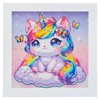 DIAMANTINY Design Art Quadretto - Kawaii - Gattino Unicorno con