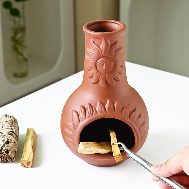 Zvaiuk Palo Santo Holder, Ceramic Incense Burner for Wood Sticks,