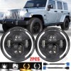 Unbranded Pair 2PC 7inch Round LED Projector Hi/Lo Beam Headlights