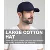 Oversize XXL Baseball Cap, Extra Large Cotton Baseball Hat for
