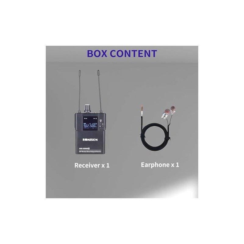 KOMISON in-Ear Audio Monitor System bodypack only IEM500S Only, bodypack