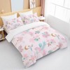 BEDMUST Unicorn Duvet Cover Twin - Soft Cute Pink Unicorn