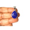 Blue Tear Drop Afghanistani LAPIS LAZULI Sterling Silver 925 Gemstone
