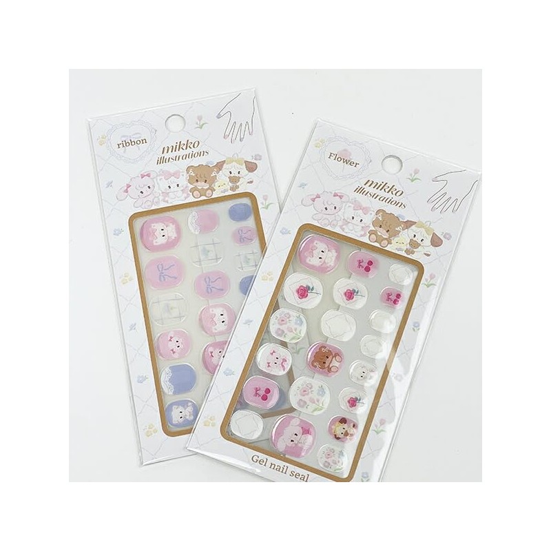 mikko illustrations Flower Nail Sticker