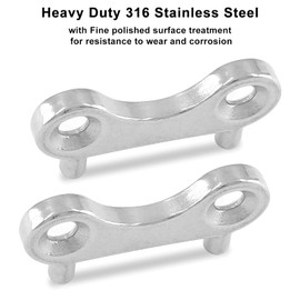 Jiozermi 2 Pcs Boat Gas Cap Key, 316 Stainless Steel Deck Fill Plate Key, Boat Gas Key, Boat Gas Tank Key, Boat Fuel Cap Key, Marine Spare Key Replacement for Boat Yacht
