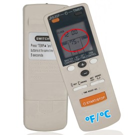 Replacement Remote Control for Fujitsu ASU9R1A ASU12R1A ASU9R1 ASU12R1 ASU9D ASU9RD ASU12D1 ABT18LB ABT24LB ABT18LBAJ ABT24LBAJ AR-JW5 ABT24LBBJ Air Conditioner