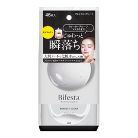 Bifesta(ビフェスタ) Micellar Cleansing Sheets Perfect Clear [Makeup Remover Large Sheets] 46 sheets