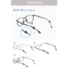 OPUGIT Silicone Eyeglasses Temple Grips Retainer, Upgraded Mini Round Eyewear