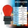 Rafeal Auto 3157 Red Light Bulb 10 Pack,3157red Automotive Brake