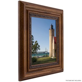 Craig Frames 81373100 12 by 16-Inch Picture Frame, Solid Wood, Ornate Detail, 2.75-Inch Wide, Oak Brown