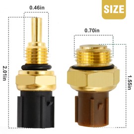 JUUDDENPARTS 37760-P00-003 Engine Coolant Fan Temperature Sensor Switch and Connector Pigtail Harness, Replacement for Honda Accord 1995-2005, Replaces 37870-PJ7-003