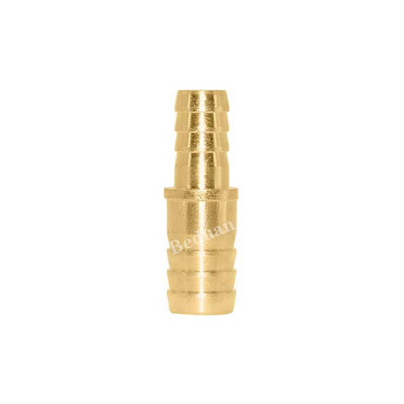 Beduan Brass Hose Barb Reducer, 3/4" to 5/8" Barb Hose