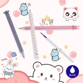 YUFFQOPC 1 Set of 8 Erasable Gel Pens Erasable Pen with Erasable Ink Ball End Temperature Sensitive Erasable Gel Pen Tip Diameter 0.7mm