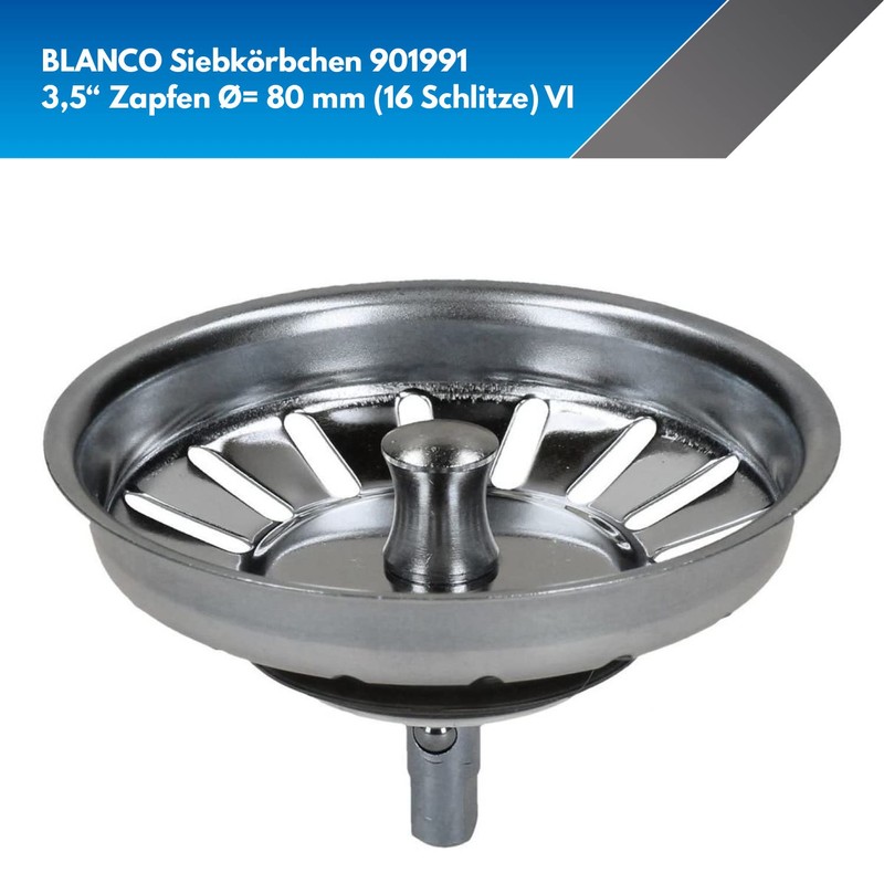 Blanco Siebkörbchen ohne Exzenterb. 42 mm Dichtg.