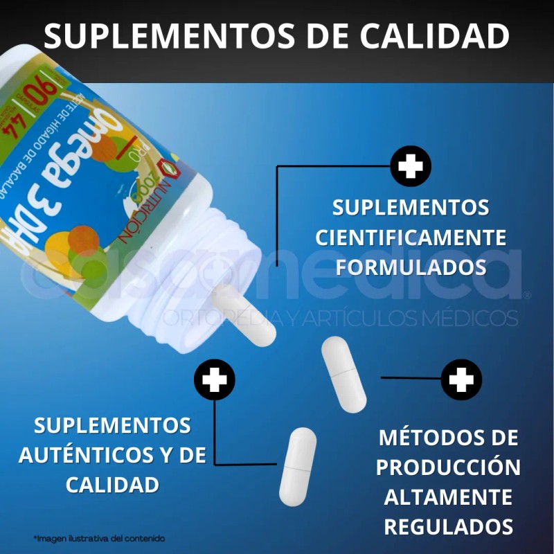 Omega 3 Dha Salmon Oil 90 Capsulas 1000mg Nutricion 2000