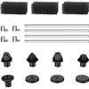 Yzert Solar Fountain Attachment Set, 8 DIY Effects Nozzle &
