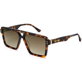 Trendy Oversized Polarized Square Sunglasses for Men and Women – Stylish UV Protection Shades （Tea Leopard）D1240309