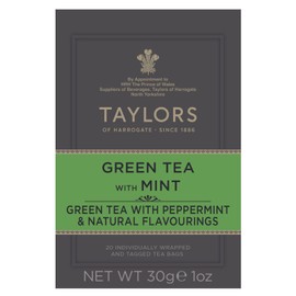 Taylors of Harrogate Green Tea with Mint, 20 Teabags (Pack of 6)
