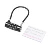 LOFICOPER Long Shackle Combination Lock, 4 Digit Combination Padlock, 6.8